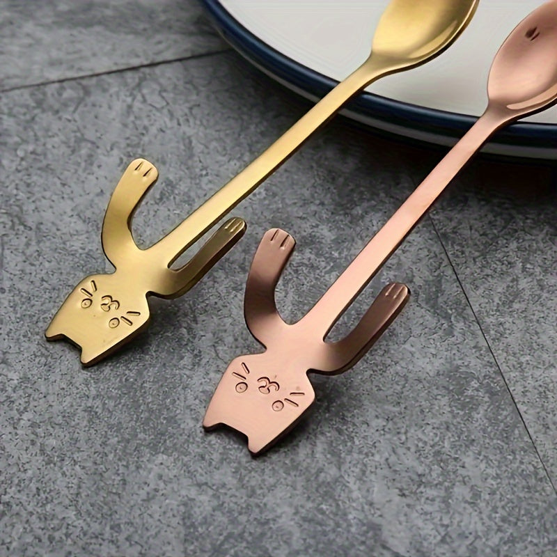 Two Adorable Spoons, Perfect for Tea, Coffee, Desserts, Sugar, And Stirring.