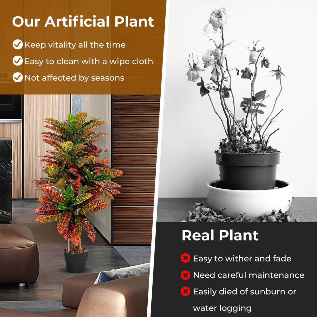 Plante artificielle de croton MULTIGOT 40\