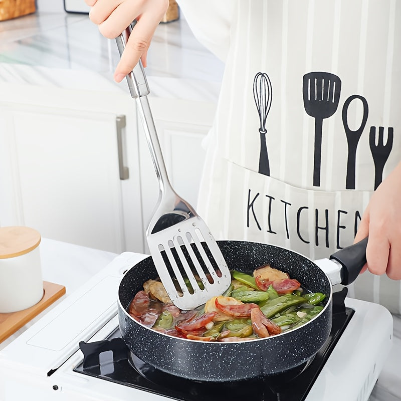 YUHUPHYLLIC Stainless steel kitchen utensils, multi-purpose cooking tools, including soup spoons and spatulas, suitable for home, restaurants, restaurants, home cooks essential cooking tools