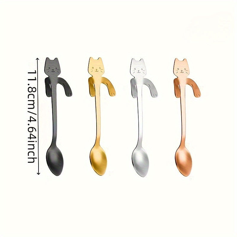 Two Adorable Spoons, Perfect for Tea, Coffee, Desserts, Sugar, And Stirring.