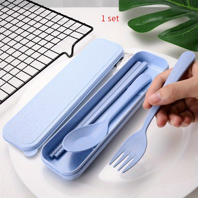 1pc of Portable Tableware Suit, Including Chopsticks, Forks and Spoons