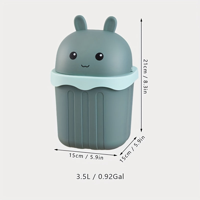 3 Styles Cute Mini Trash Can, 5.9\