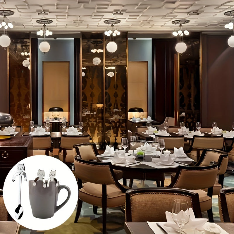 Two Adorable Spoons, Perfect for Tea, Coffee, Desserts, Sugar, And Stirring.