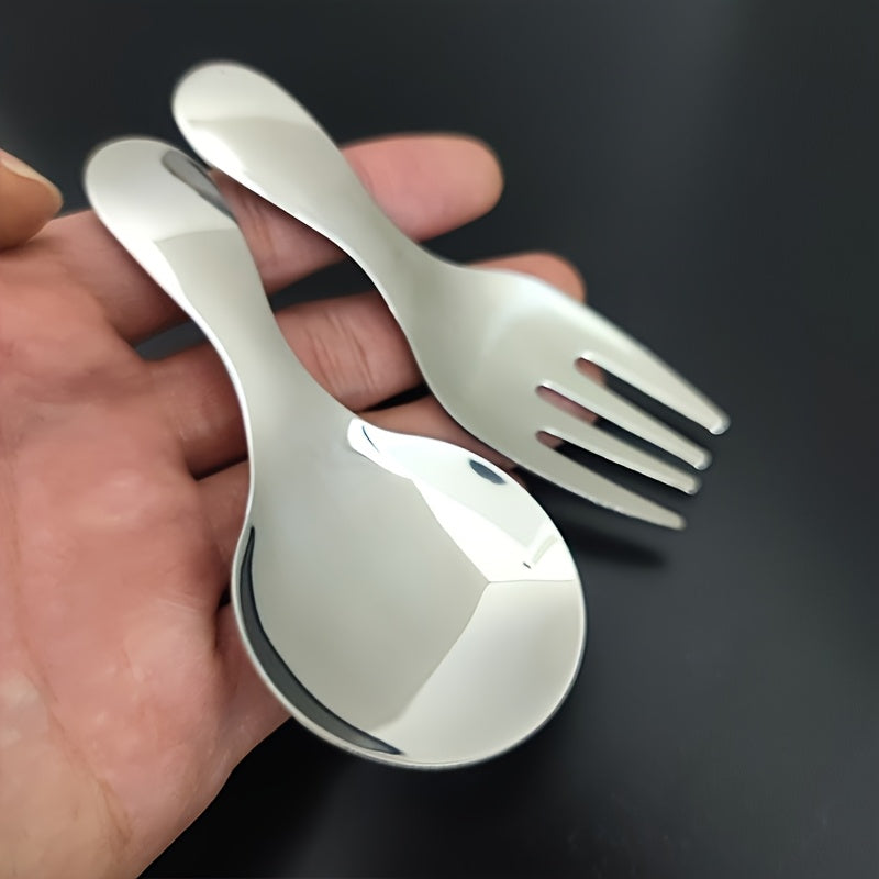 Mini Spoon and Fork, Portable Tableware for Outdoor Camping, Hiking, Lunch, Camping Cooking - Durable Tablewar
